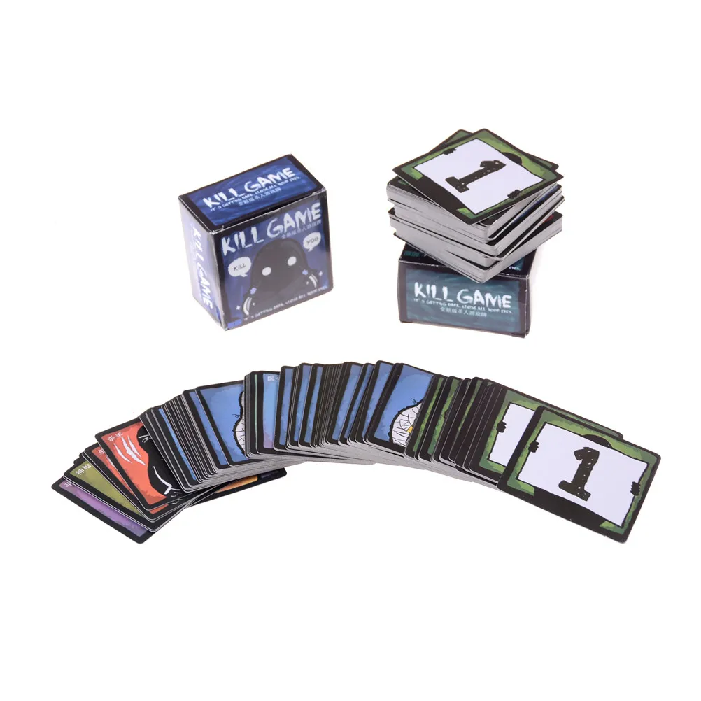

1 Set KILL GAME card Mini Party Board Game Party Cards for family friend party borad game Hot Sale