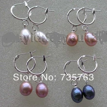 Xiuli 00159 4 штук из натуральной капельного Серьги с жемчугом 925ss