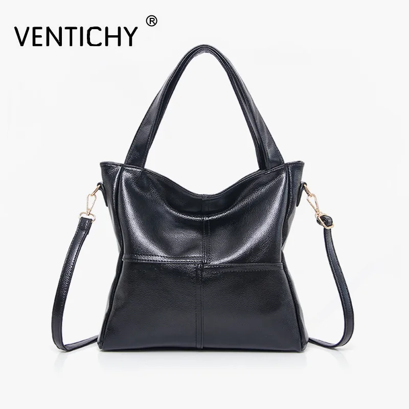 2018 Women Versatile Handbag Soft Offer PU Leather bags Zipper messenger bag/ Splice grafting