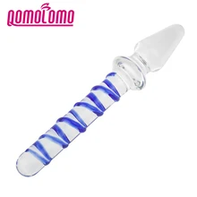 Double Ended Stimulator Glass Dildos Pyrex Crystal Penis Anal Glass Plug Butt Sex Toys Sex Product