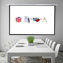100 ”16:9 pantalla Eléctrica Pantalla de Proyección de Alta Calidad proyeccion para LED LCD HD Película de Pantalla de Proyección Motorizada