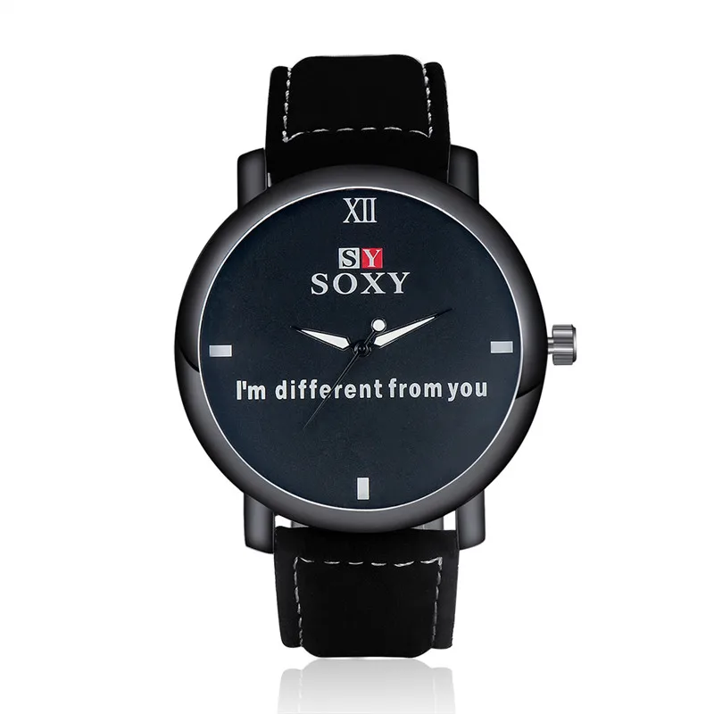

Fashion Wristwatches For Men Leather Strap Quartz Man Watch Male Clock Casual Boys' Watches Gift Designed Sale relogio masculino