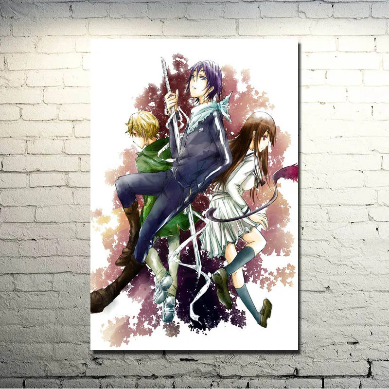 Noragami Yato Yukine горячий художественный шелковый аниме-плакат печать 13x20 24x36 дюймов картина для домашнего декора спальни(нажмите, чтобы увидеть больше - Цвет: click