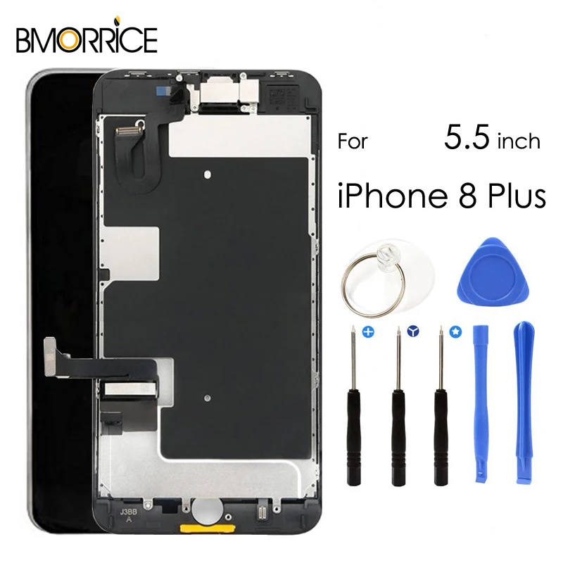 

LCD Display For iPhone 8 Plus Touch Screen Digitizer +Front Camera +Earspeaker Full Assembly Replacement with Tools AAA+
