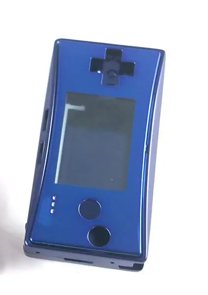 Металлический корпус чехол для nintendo Gameboy Micro GBM Передняя Задняя батарея Чехол держатель - Цвет: BLUE