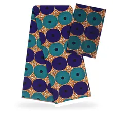 Имитация шелковой ткани африканская ткань с принтом 5+ 2 ярдов африканская ткань нигерийская Анкара Африканский Воск tissu! YBG012730