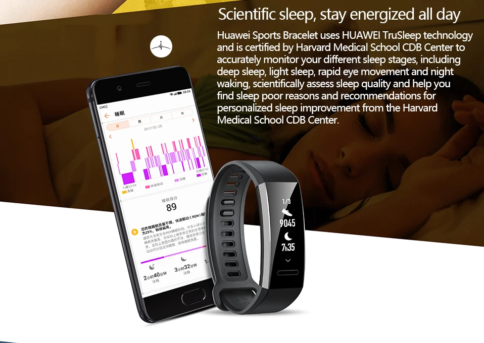Фитнес браслет huawei ask b19