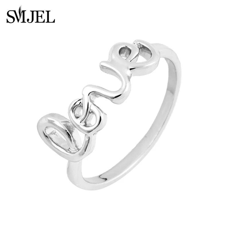 Кольца SMJEL Forever Love для женщин новые простые обручальные кольца Infinite парные