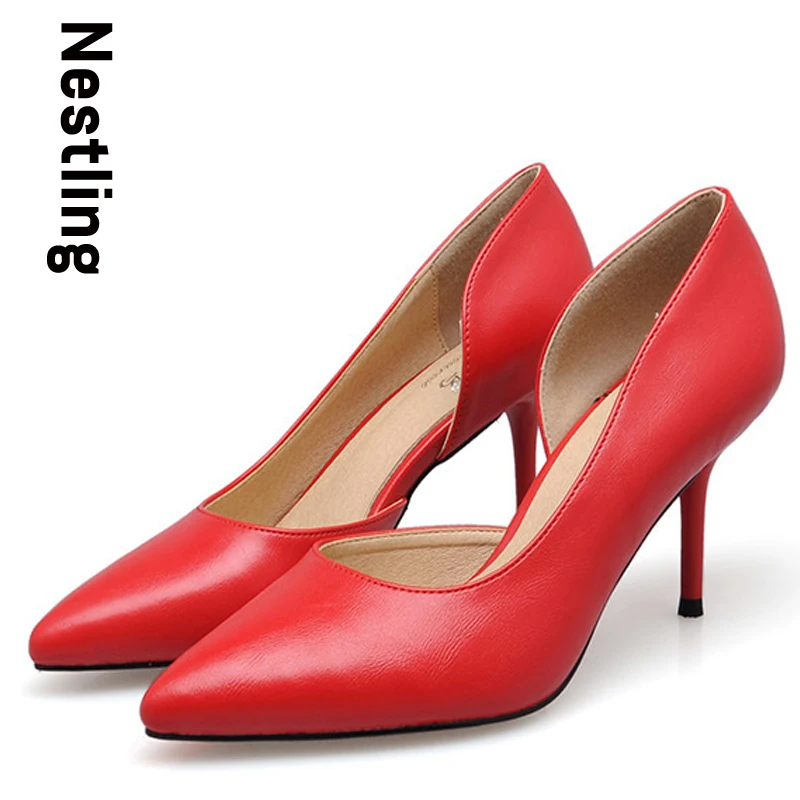 New 2016 Spring Summer Fashion OL Lady Shoes Sexy Thin heel Pointed Toe font b Women