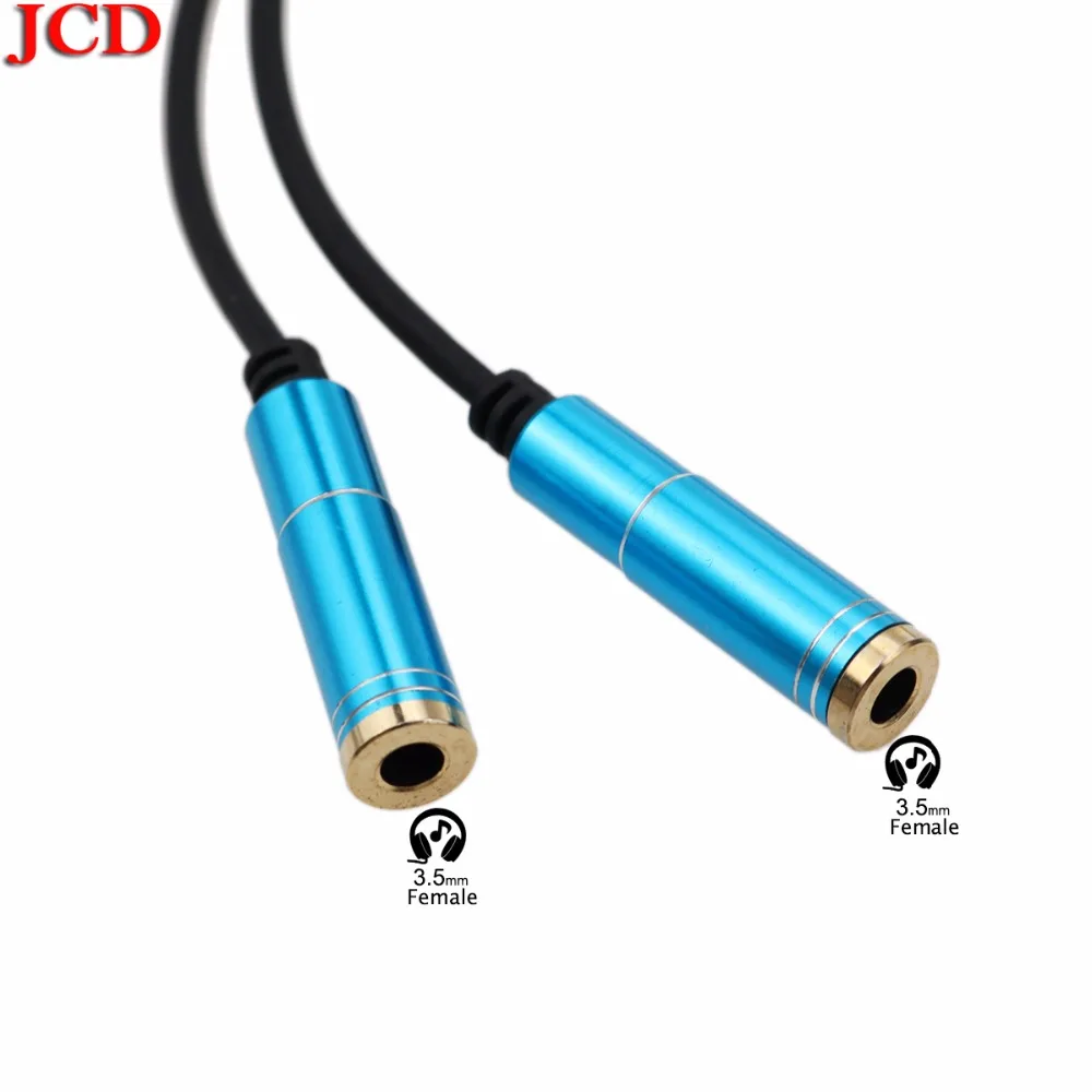 Переходник JCD Type C на 3 5 мм для наушников с двумя гнездами usb 1 Тип внешний разъем