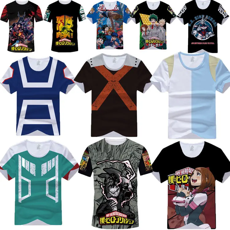 

My Hero Academia Boku No Hero Academia Cosplay T shirt Izuku Midoriya Anime T-Shirt Top Tee Cosplay Costume For Adult Man/Woman