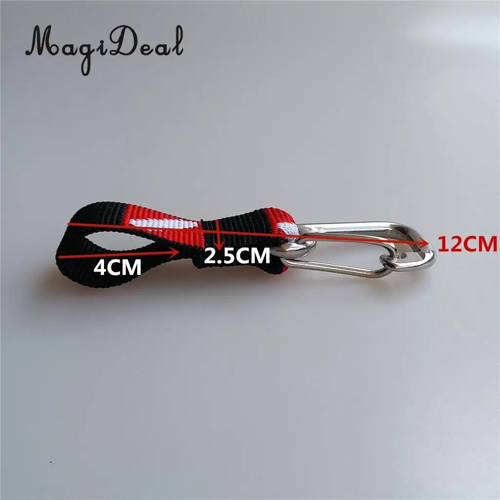 MagiDeal Scuba Diving Diver Swimming Fin Mask Camera Torch Holder Lanyard Webbing Strap Belt Clip - Durable & Compact