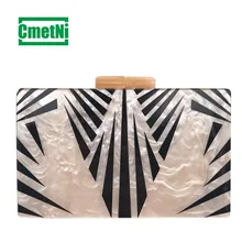 Fashion Women Acrylic Bag Personality Geometric Clutches Elegant Evening Clutch Bags Party Handbags and Purses natassie 2018 new arrival women clutch bag top quality suede clutches purses ladies fashion tassel evening bags