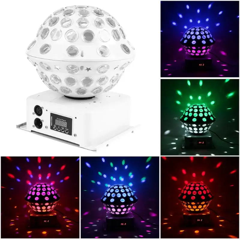 Высокая Яркость Профессиональный 30 Вт rgb led хрустальный магический шар Стадия лампы Лазерный свет КТВ Disco мигающий свет партии Освещение