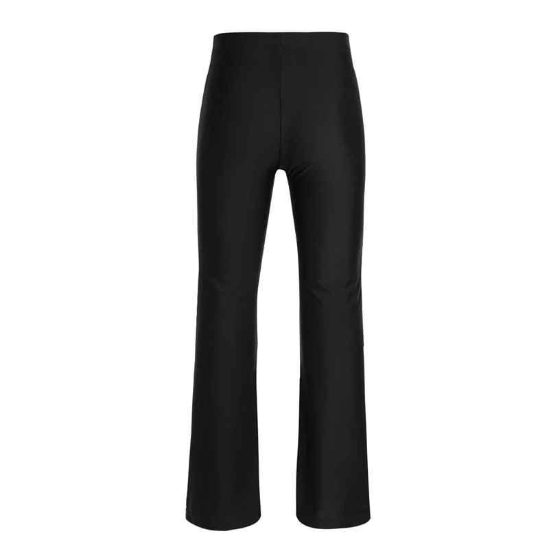 Черные классические Стрейчевые свободные удобные штаны для девочек-подростков; танцевальная одежда для джазовых танцев; детские штаны для сцены