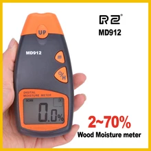 RZ портативный деревянный гидрометр для измерения влажности древесины плотность дерева цифровой электрический тестер измерительный инструмент MD912
