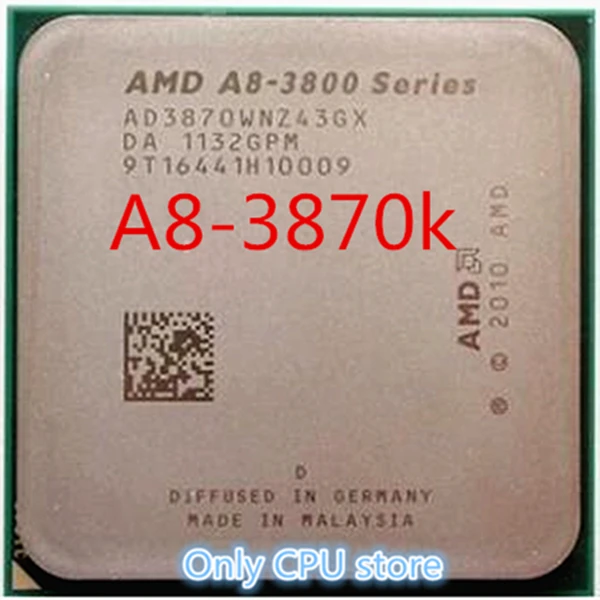 Процессор AMD A8-3870K A8 3870K FM1 3,0 GHz 4MB 100W процессор FM1