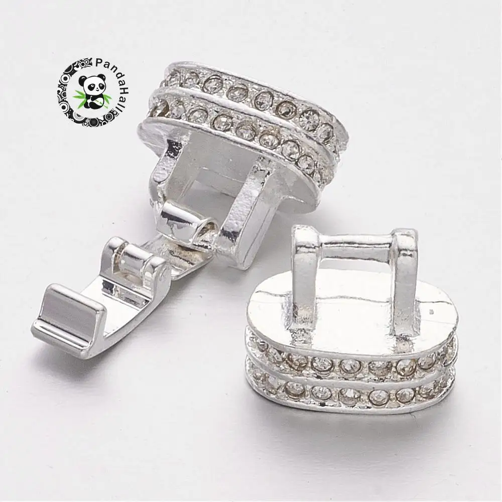 Alloy Crystal Rhinestone Watch Band Clasps, Bracelet Fold Over Clasps