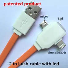 2 in 1 led usb cable Charging and data sync Applicable to emonster beats studioe headphones . Headphones el riphone 5c nexus 5x