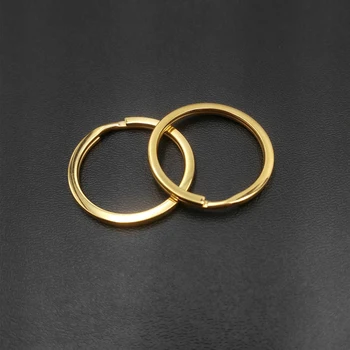 

20 Pcs/Set Gold Key Chains Circle DIY 30mm Keyrings Jewelry DIY Key ring Makings