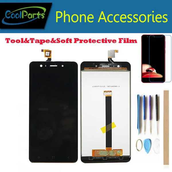 

1PC/Lot 5.0 Inch For Elephone P8 Mini LCD Display Screen+Touch Screen Digitizer Assembly Replacement Part Black Color With Kits