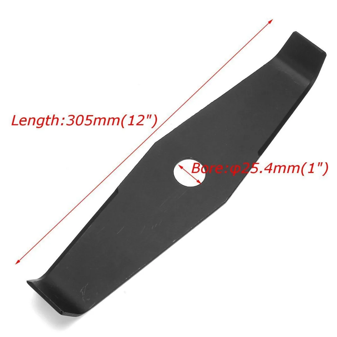 DWZ Black 12" 2T 2 Tooth Brushcutter Brush Trimmer Blade 305mm X 25.4mm X 4.0mm