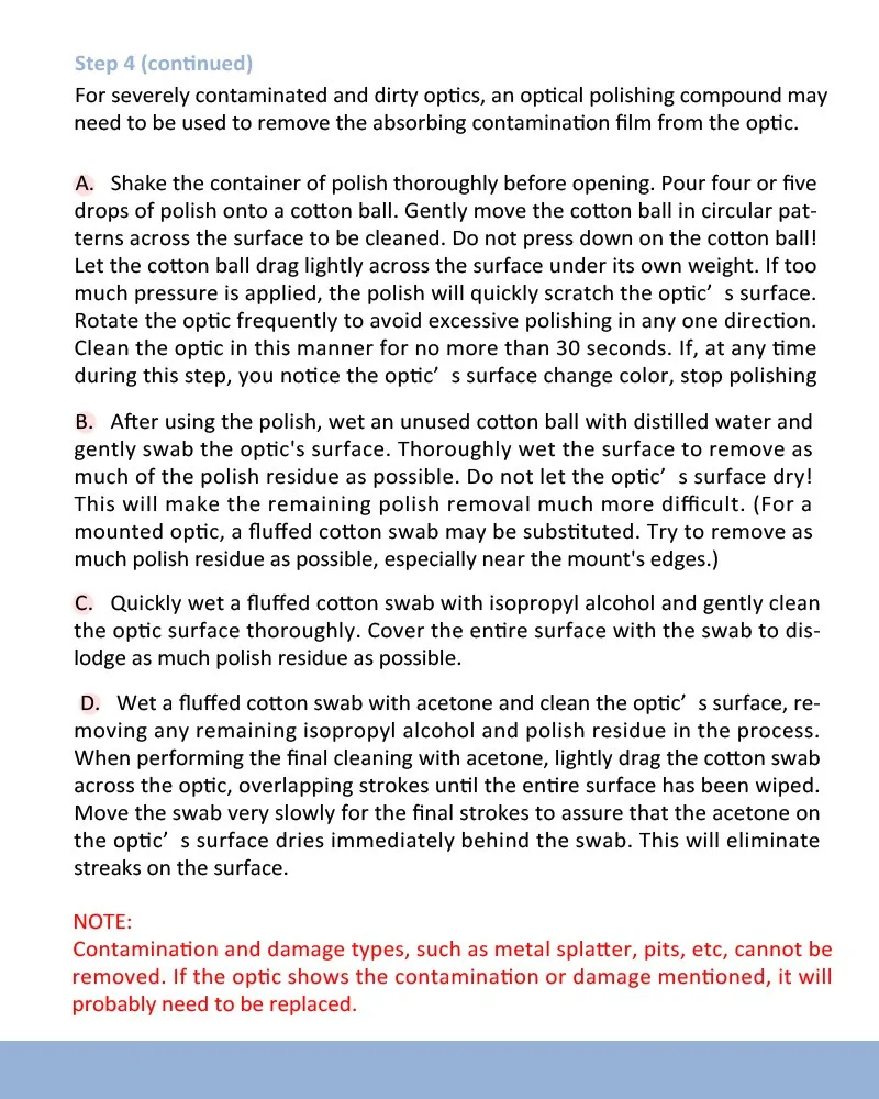 optics handling& cleaning3.