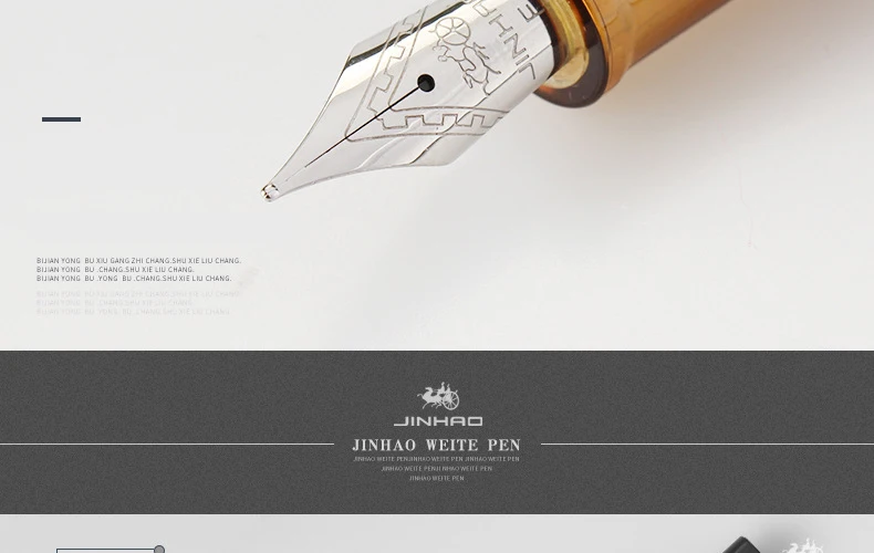 Jinhao 992 пластиковая перьевая ручка офисная Роскошная чернильная перьевая ручка для калиграфии ручка прозрачная оболочка студенческие перьевые ручки