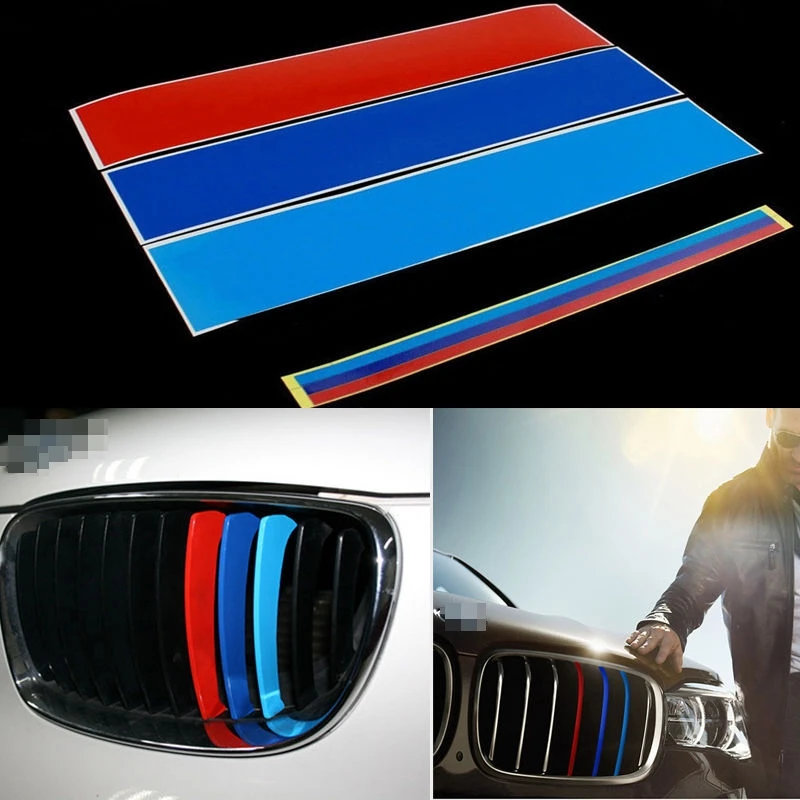 Buy 20x0.5cm 25x5cm 3pcs/set Car styling Front Grille
