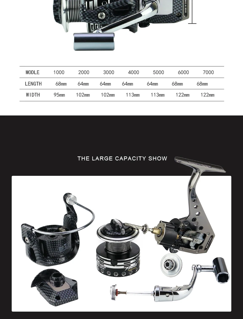 YUMOSHI NON-CLEARENCE SYSTEM ALUMINUM BODY BA6000 12+1BB ,SEA FISHING REELS, FISHING TACKEL