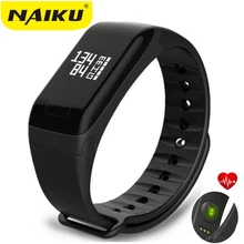 NAIKU Health Tracker Wristband Coronary heart Charge Monitor Sensible Bracelet F1 Smartbracelet Blood Strain With Pedometer Bracelet