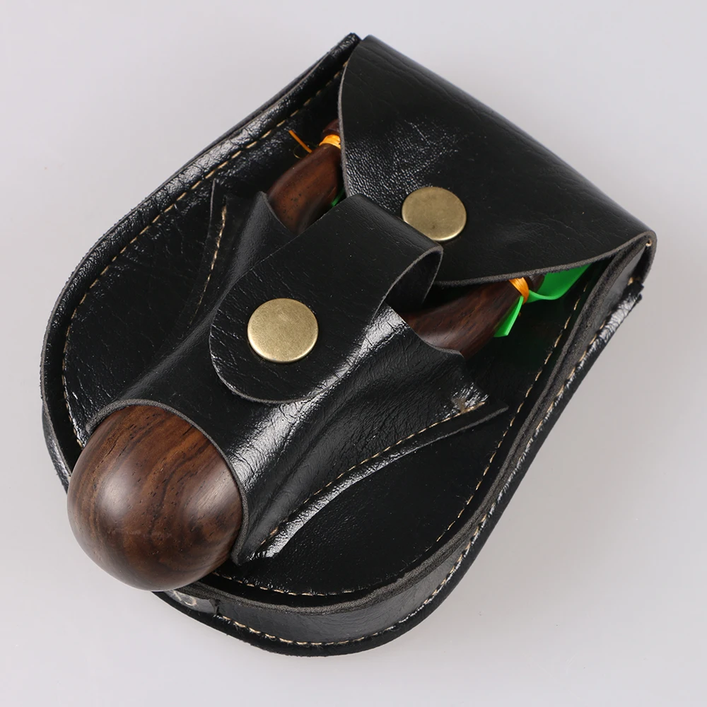 

Dual use Slingshot balls Pouch Bag 2 in 1 PU Leather Hunting Catapult Case Holder Belt Holster Sling Shot Sports Accessories New