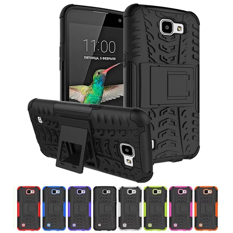 

Luxury Armor Shock Proof Hybrid TPU Silicone + Hard Protective Case Cover For LG K4 Lte K120e K130e 4.5" K 4 Case Back Cover