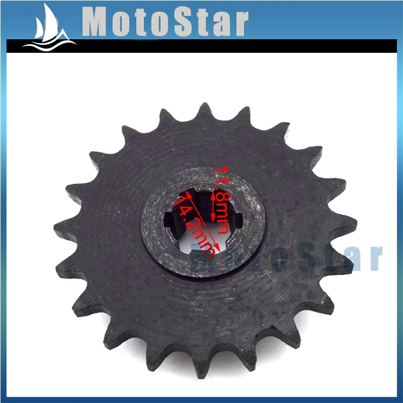 

Front Clutch Drum Gear Box Pinion Chain Sprocket Gear T8F 20 Tooth For 2 Stroke 47cc 49cc Mini Moto Kids Dirt Bike Crosser