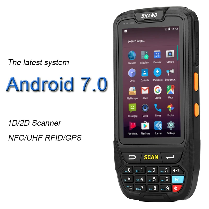 

Handheld Terminal PDA Industrial Rugged Data Collector Wireless 4G Handheld Terminal 1D,2D Laser Barcode Scanner Android PDA 7.0