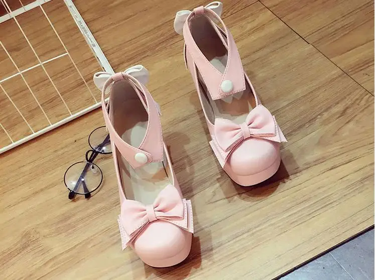 Женская школьная обувь в стиле Лолиты в японском стиле для костюмированной вечеринки
