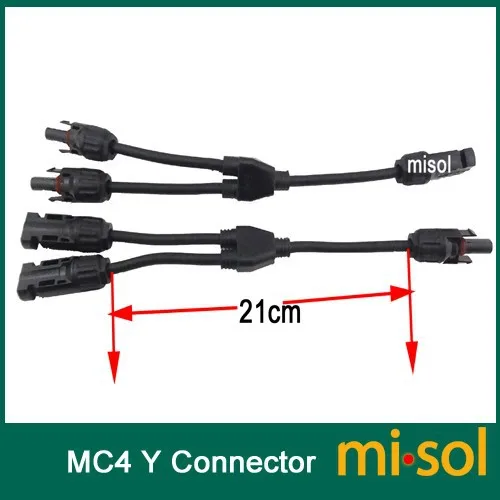 

1pcs of Y branch MC4 Parallel connector Adapter 1M2F+2M1F, TUV certification