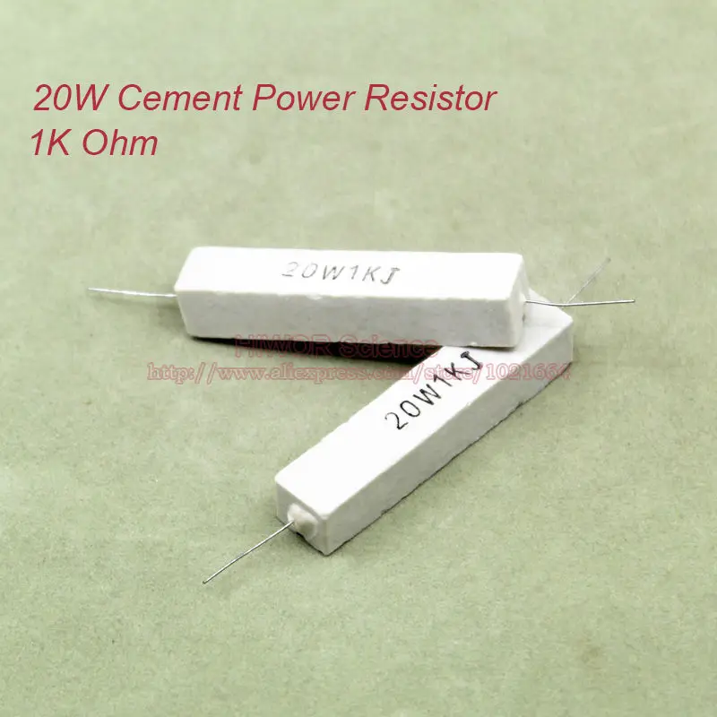 Resistori Componenti Passivi Resistori Singoli Gfhrisyty 10x Resistori In Cemento Ceramico A - Foto 3