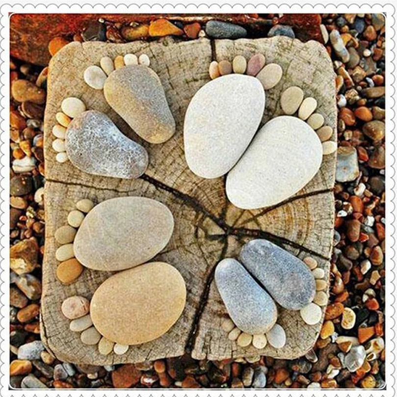 Needlework Diy Diamond Embroidery Full round Drill Foot stone Diamond Painting Cross Stitch Mosaic Picture handcraft gift