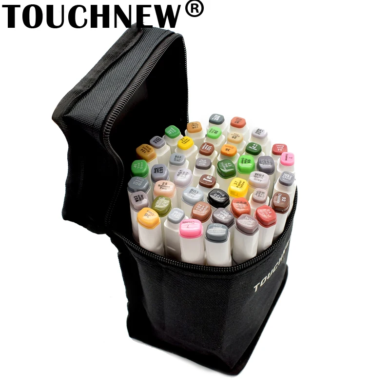 TOUCHNEW 40Color Dual Headed Markers Permanent Waterproof Headed Pen Animation Sketch Drawing Marker Pen Manga Design Supplies images - 6