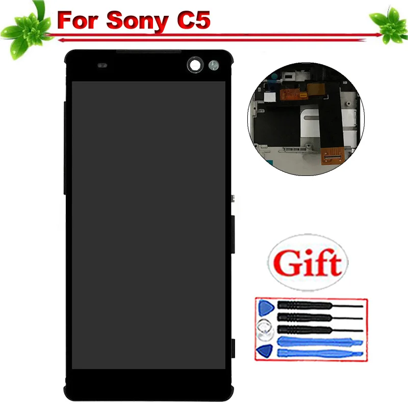 

Tested for Sony Xperia C5 Ultra E5506 E5533 E5563 E5553 LCD Display With Frame Touch Screen Digitizer Assembly Replacement