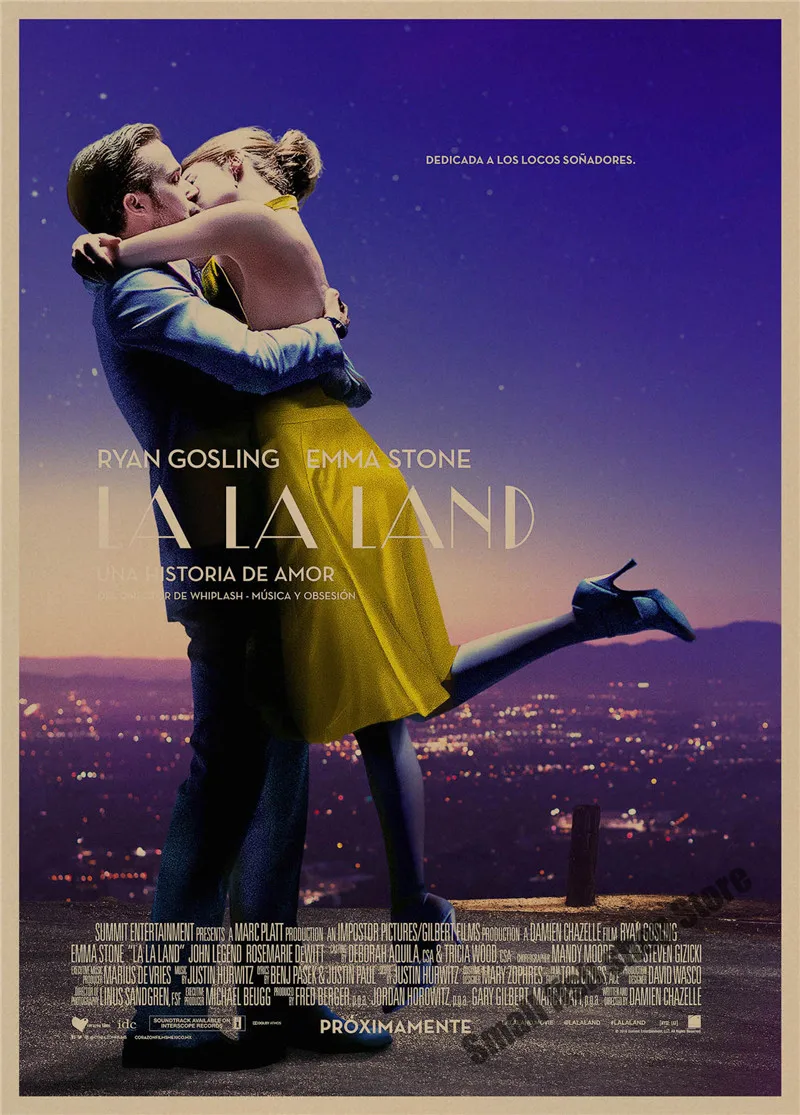 LA LAND Ретро плакат, крафт-бумага, бумага для бара, кафе, домашний декор, настенная роспись