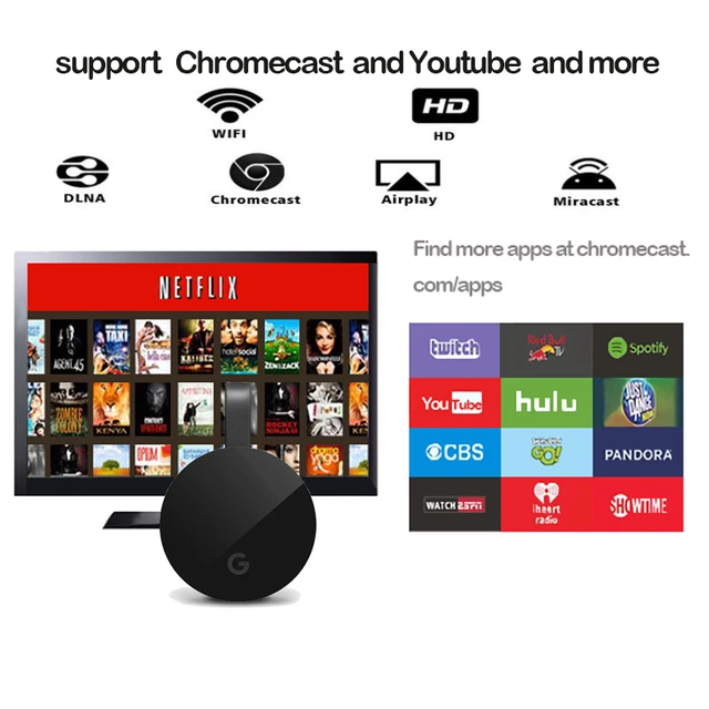 $US $24.00  Hot yehua G5 2.4G WIFI HDMI dongle tv stick support chrome/miracast/aiplay/Dlna androidfor iphoneio