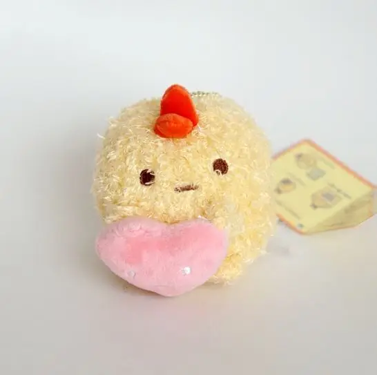 1 шт. милый японский уголок Sumikko Bio с сердечком плюшевый кулон мультфильм уголок создание Мягкие плюшевые игрушки кукла детский подарок - Цвет: corner bio keychain5