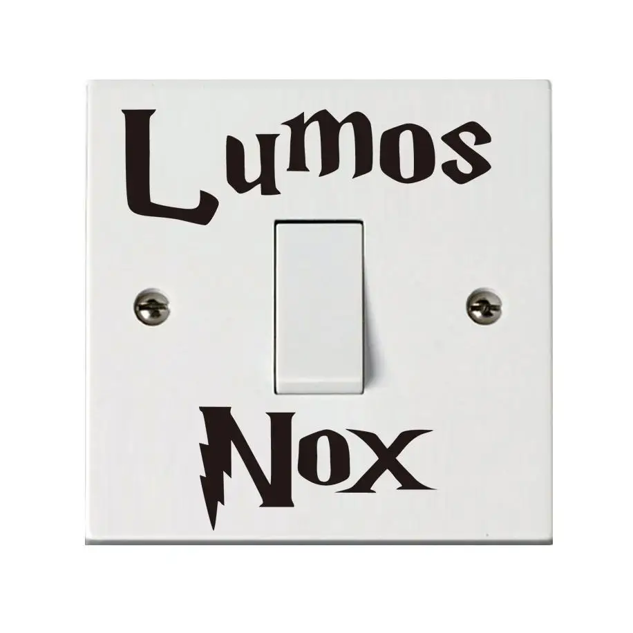 1 pcs Lumos NOx Wall Stickers Classic Harry Potter Switch for Kids Room Home Decoration Intimate Accessories | Дом и сад