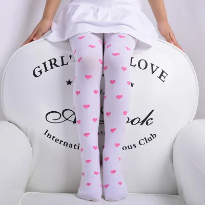 New Design Girls Tights Lovely Opaque Velvet Stockings for Kids Girl Print Tight 1 Pcs