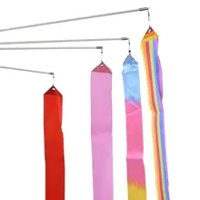 3,75 метров ритмические гимнастические ленты шелки и сатины для студентов, Обучающие ленты для выступлений