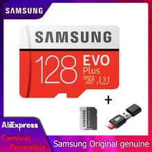 Карта памяти Samsung Class10 флэш-памяти TF/микро SD карты U3/U1 4K 256 ГБ 128 Гб 64 ГБ 32 ГБ оперативной памяти, 16 Гб встроенной памяти, 100 МБ/с. Microsd карты для мобильного телефона