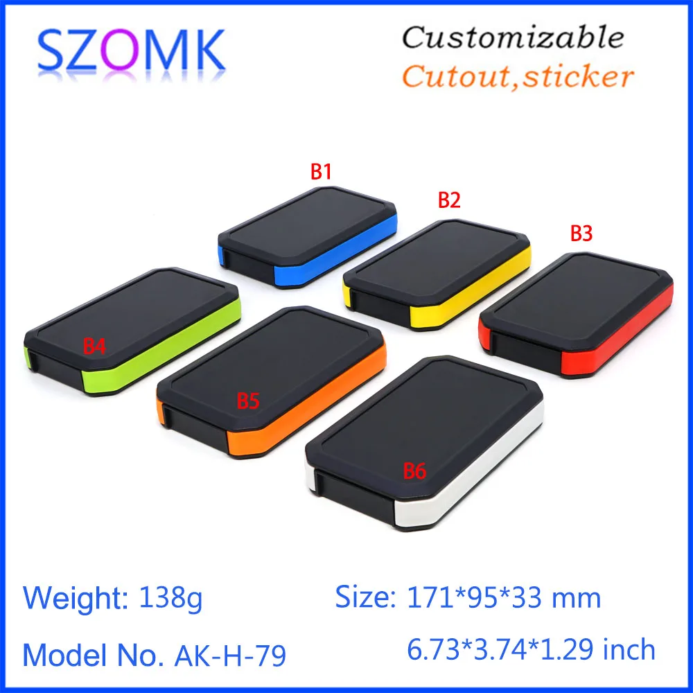 szomk handheld plastic box for electronics instrument housing plastic enclosure for pcb design junction box device project box (19)