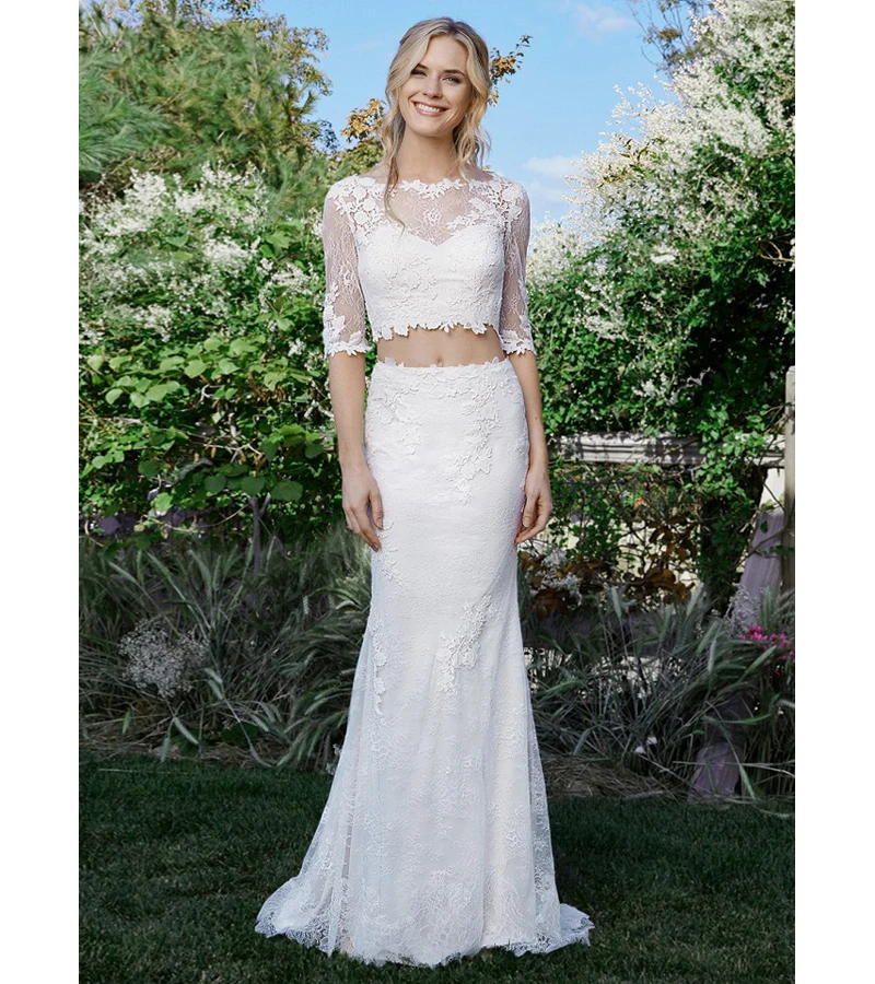 romantic mermaid wedding dresses
